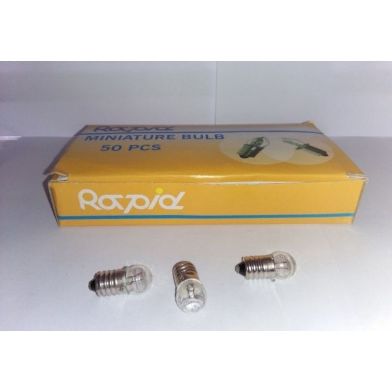 Lampu Bohlam Senter Mini 2,5 Volt Merek Rapid
