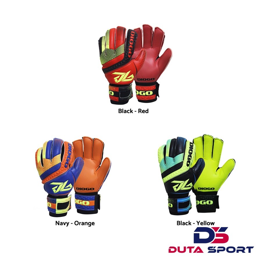 DIOGO Sarung Tangan Kiper Tulang MONZA Goalkeeper Gloves Fingersave
