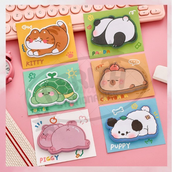 

AS PROMO - Sticky Notes Catatan Tempel Anak Sekolah Motif Binatang Lucu Viral Tempelan Kertas Catatan Memo Note Karakter Animal Lucu Unik Import Viral Bisa COD