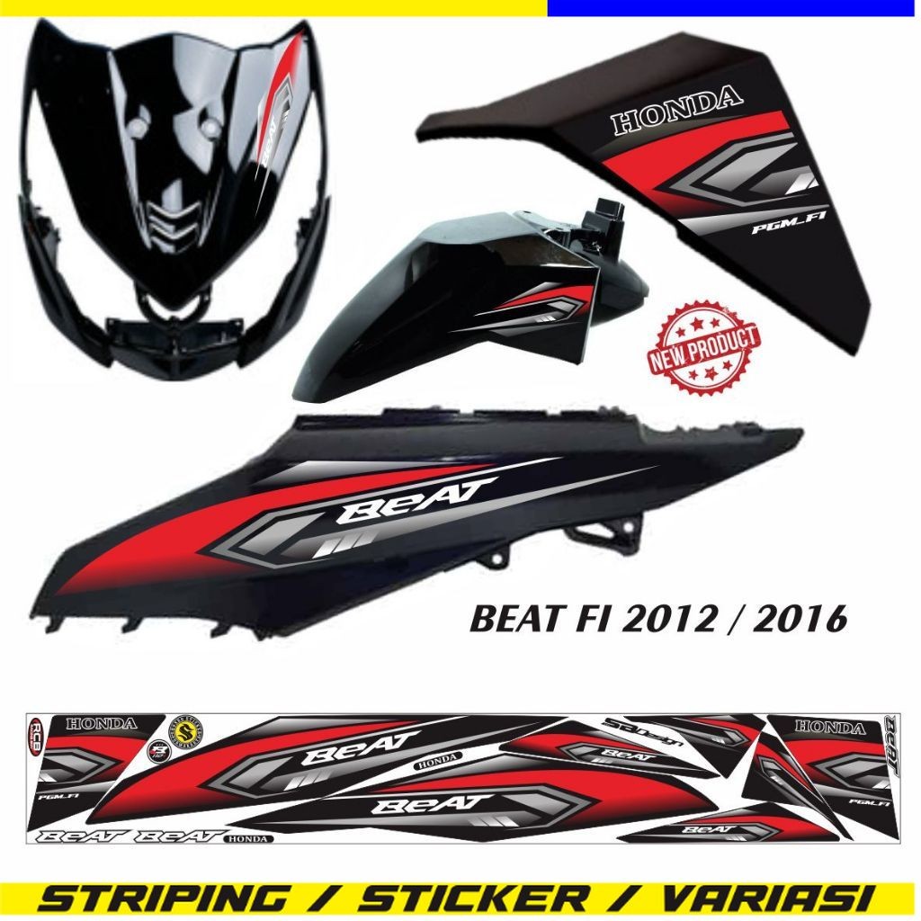STIKER BEAT FI VARIASI / STRIPING BEAT 2013 LIS VARIASI