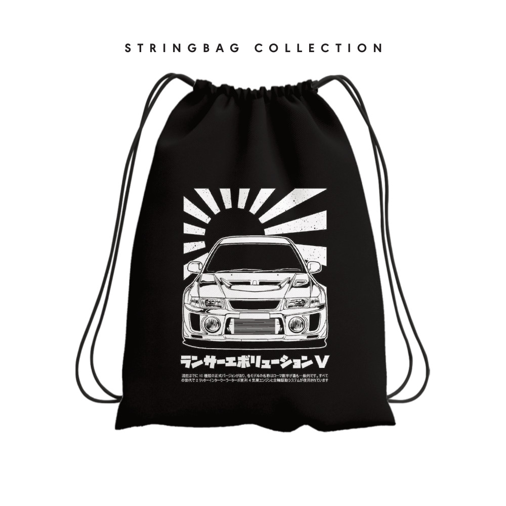 Tas Serut Mobil GAMBAR JDM SUN AE86 Silvia Skyline NSX LBWK Stringbag