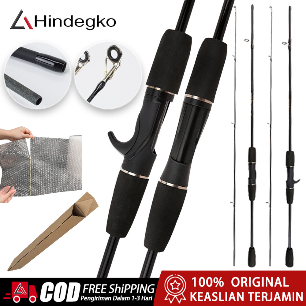 Hindegko Spinning Rod Casting Rod Ultralight Strong Elasticity Fishing Rod Fishing Rod 1.65m/1.8m/2.