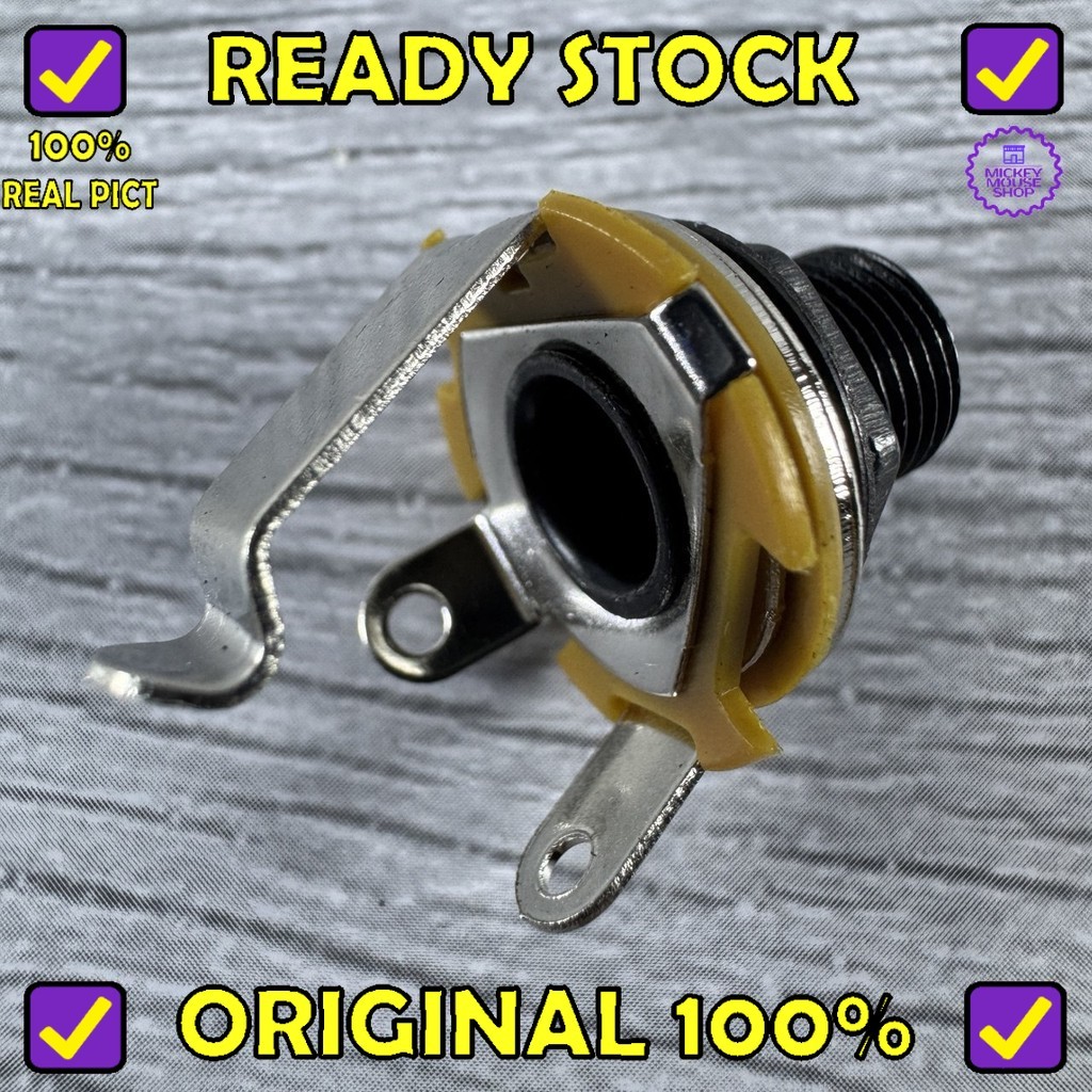 MAXCHEER MU0220-1 Socket Jack Plug Mono Female Soket 1/4 6.35mm 6.5mm Electric Guitar Bass Gitar Lis