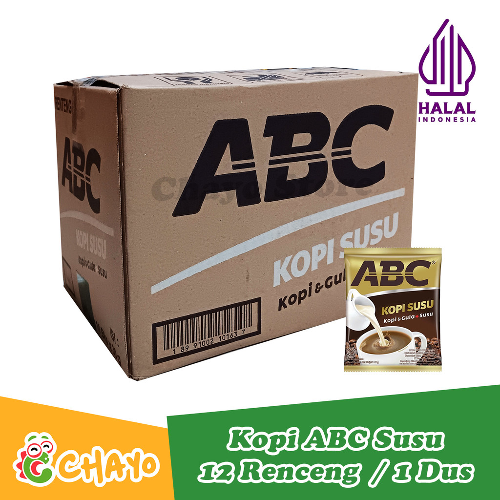 

ABC Kopi Susu Sachet 1 Dus ( 12 Renceng ) Kopi Gula Susu Minuman Serbuk Kopi Bubuk Kopi Kapal Api Group