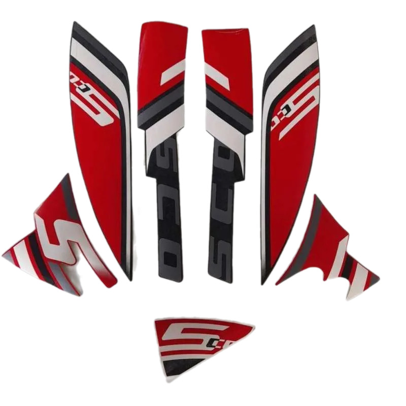 Striping Stiker Scoopy Sporty 2023 Merah Standart Motor Honda Scoopy Sporty 2023 Terbaik