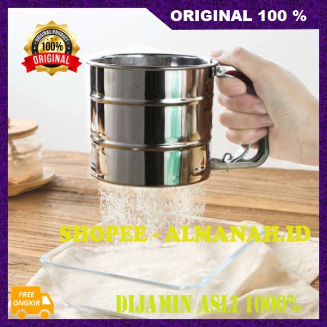 [BISA COD] Saringan Ayakan Tepung Stainless Saringan Tepung Halus Ayakan Tepung Stainless Steel ASLI