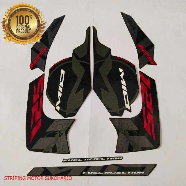 (ORI) Striping Yamaha Mio m3 miom3 125 2015 hitam kualitas original