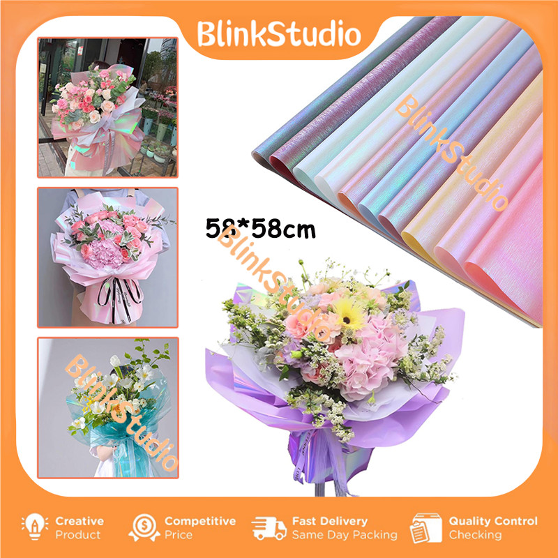 Kertas Cellophane Buket Bunga/Kertas Buket Hologram Paper