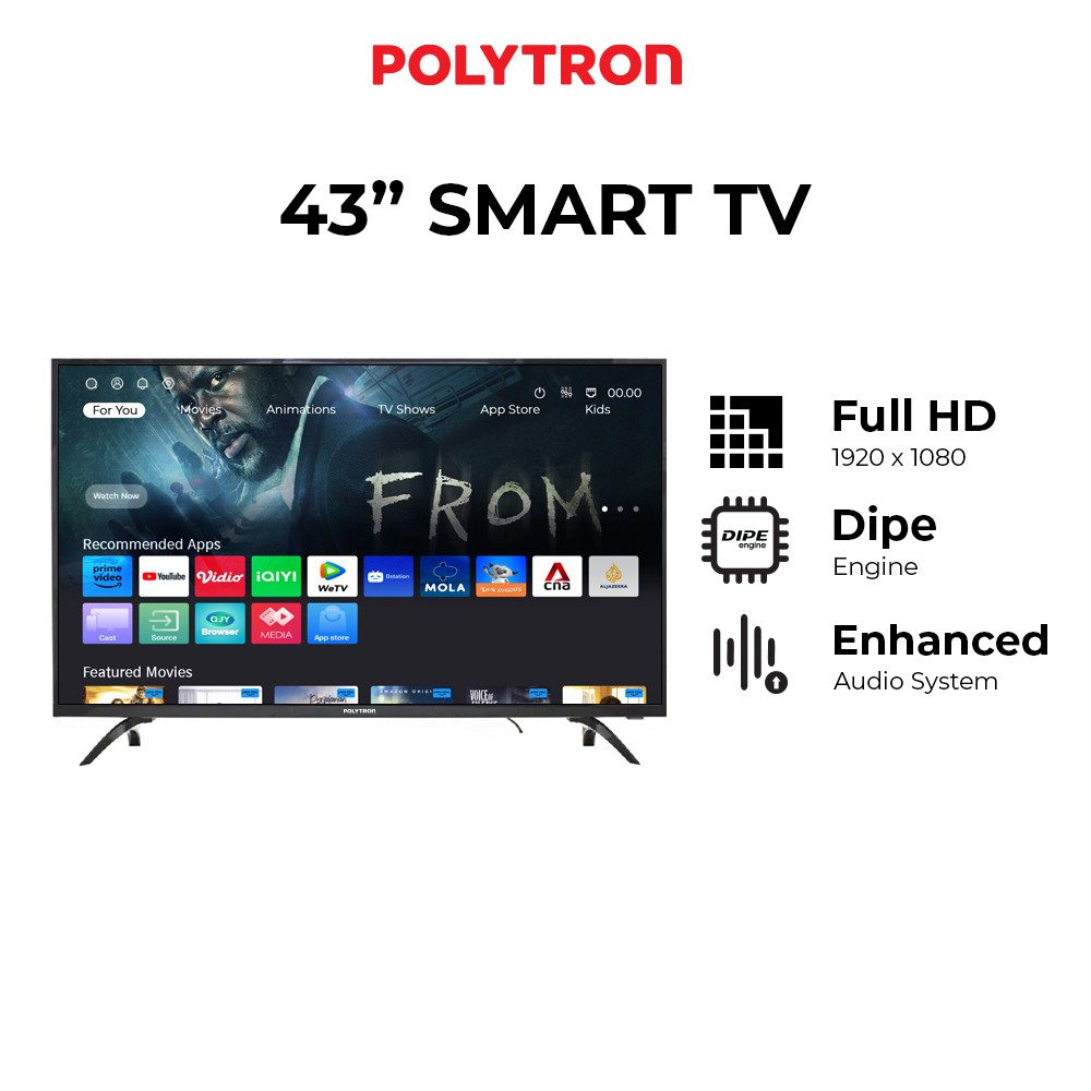 [CIREBON] POLYTRON Smart TV 43 inch FHD - PLD 43CV8869
