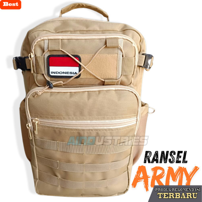 tas ransel pria murah berkualitas Tas Punggung Ransel Army Pria Besar Kapasitas 50 L Tactical Molle 