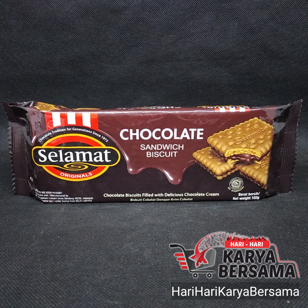

MAKANAN RINGAN SELAMAT BISCUITS COKLAT 102GR