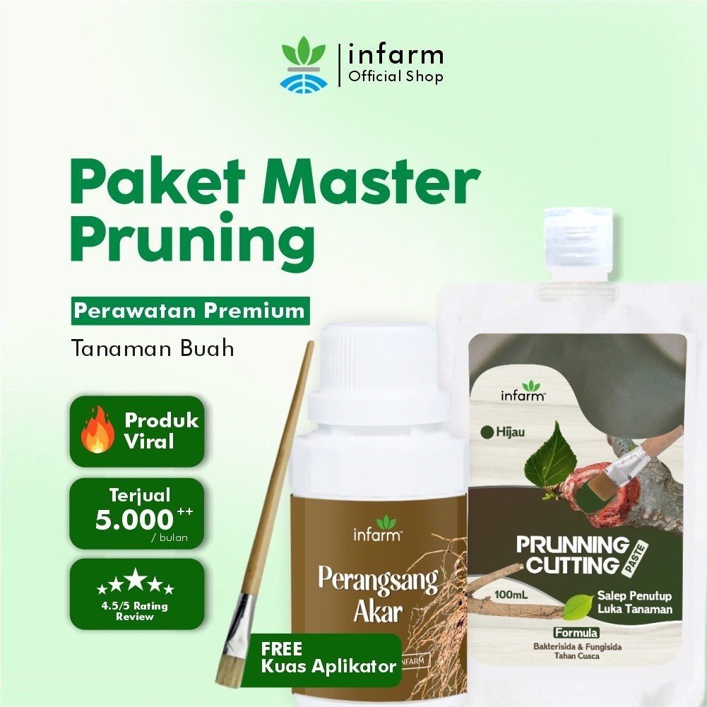 INFARM - Paket Master Pruning Nutrisi Akar Salep Kambium Stek Batang Lengkap Obat Perangsang Akar Ta