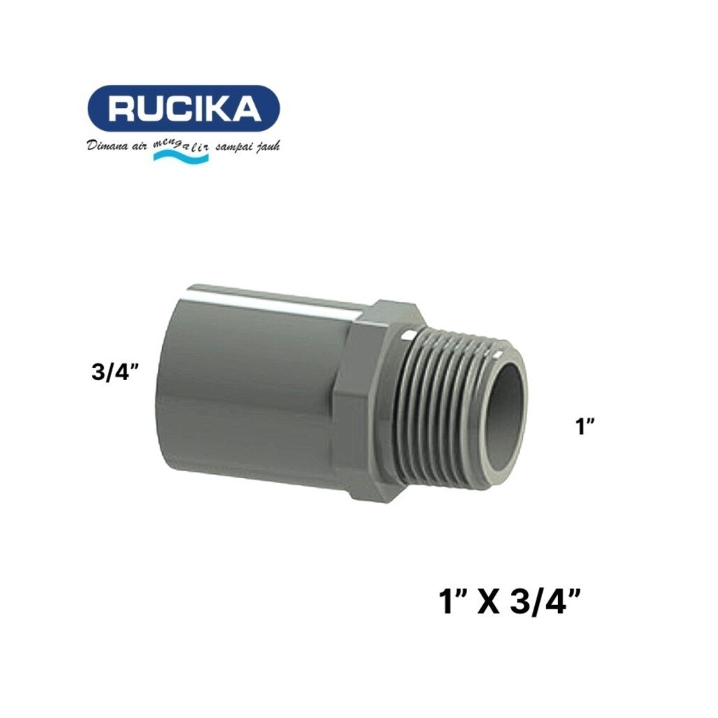 Valve Socket AW 1" X 3/4" inch (RUCIKA) / SDL (Sock Drat Luar)
