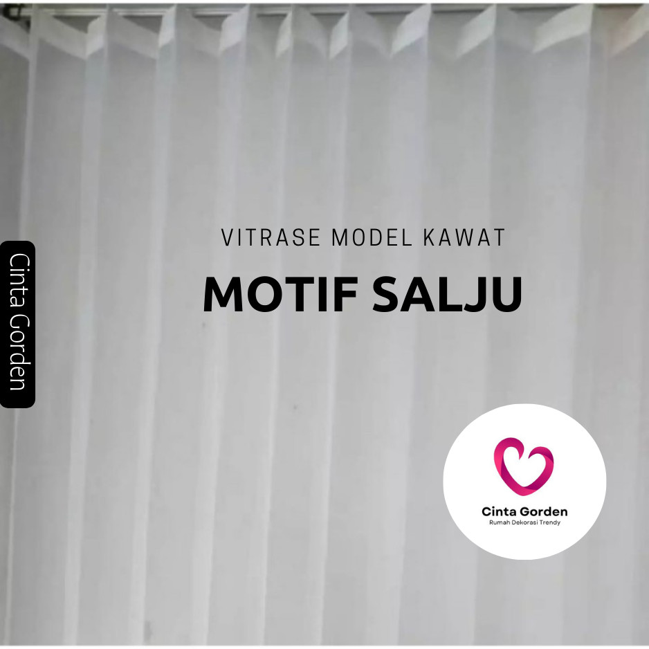 Vitrase Gorden Polos Vitrase Gorden Gorden Siang Vitrase Transparan Motif salju