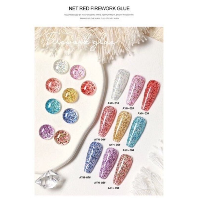 AS AYH NAIL GEL POLISH SET KUTEK GEL POLISH SET ISI 9 WARNA