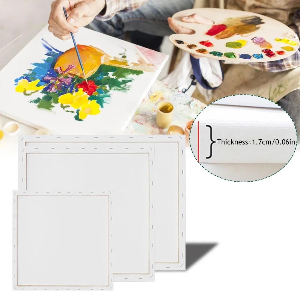 

Mini Artists Canvas Art Drawing Board Blank Canvas Painting Frame Acrylic Oil Paint Diy Craft Supply School Accessories