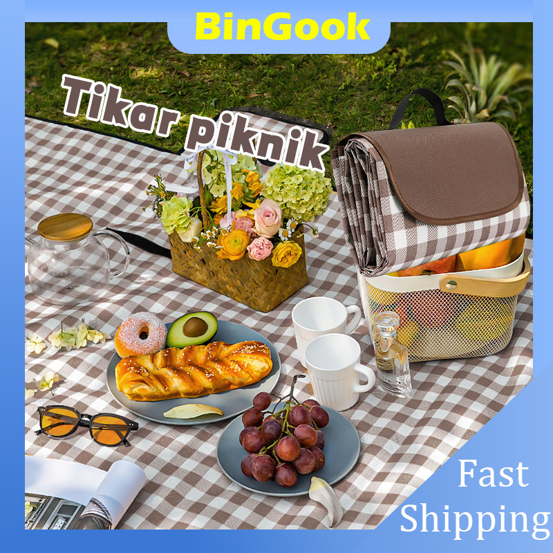 Tikar Lipat/Tikar Piknik/ Alas Piknik /Tikar Pantai Anti Air