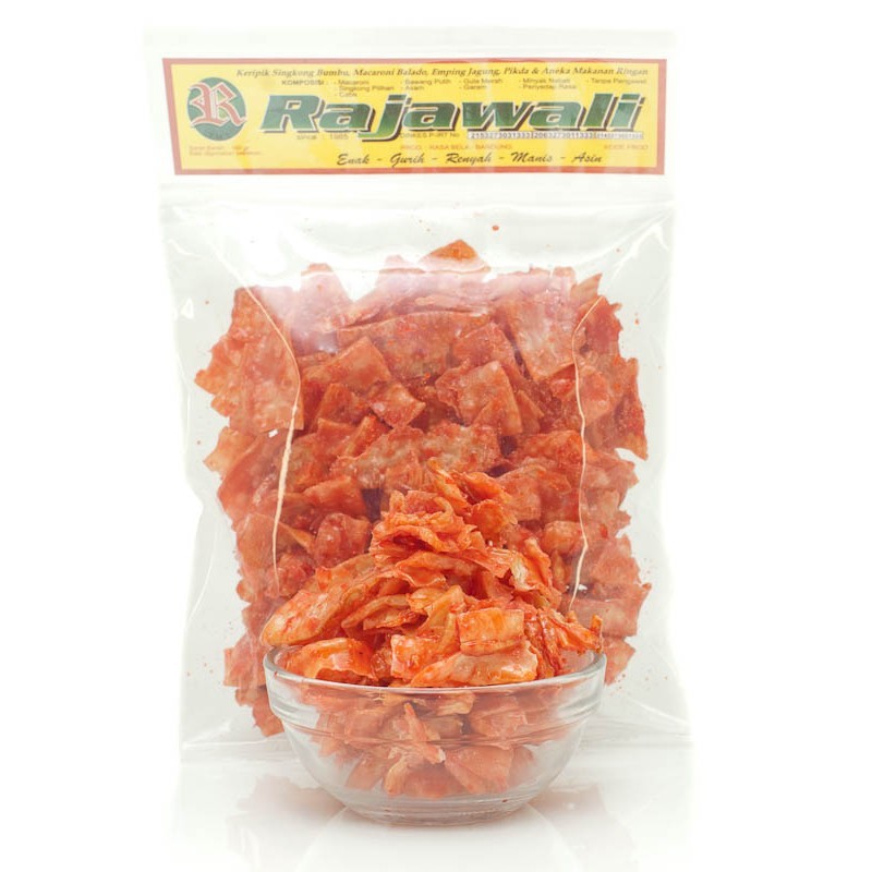 

Keripik Singkong Balado Pedas Manis Rajawali