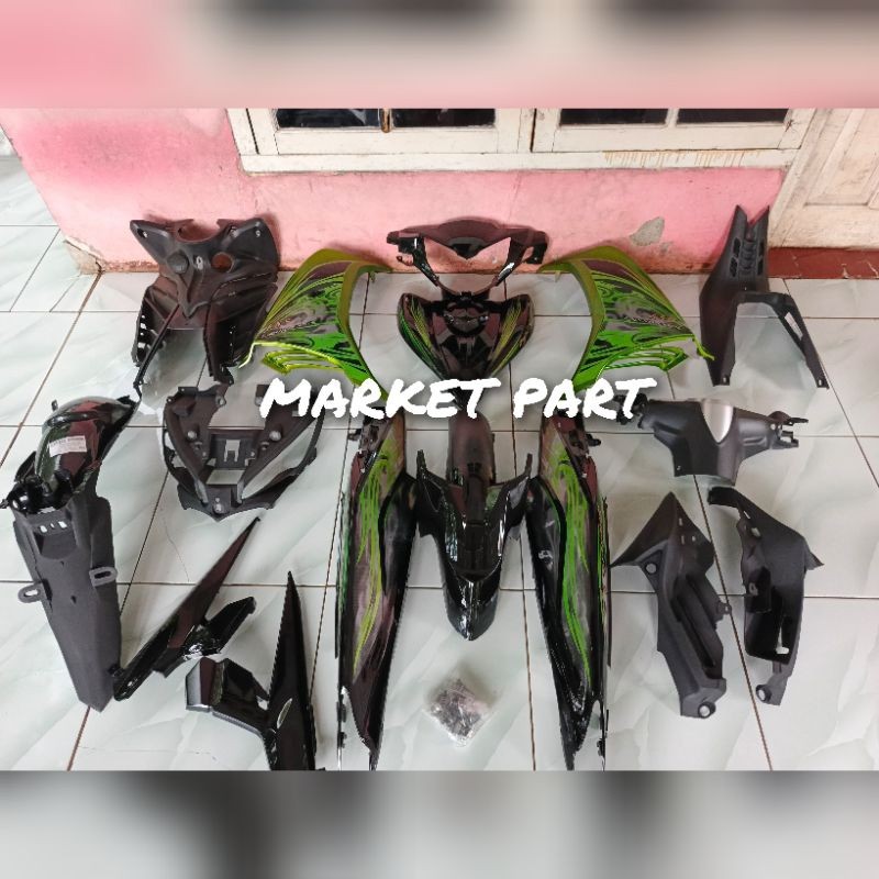 FULL BODY KASAR HALUS+BAUT JUPITER MX NEW HITAM HIJAU
