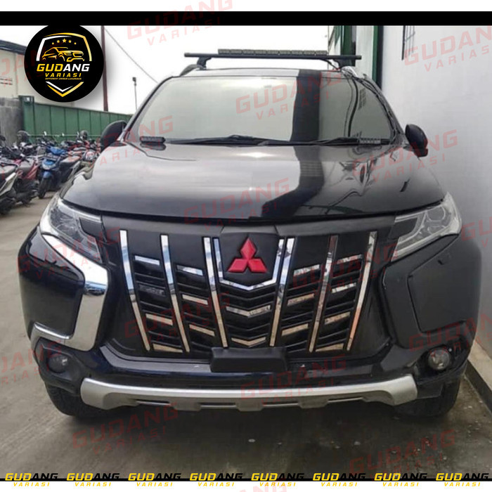 Grill Pajero Model Alphard Hitam List Chrome