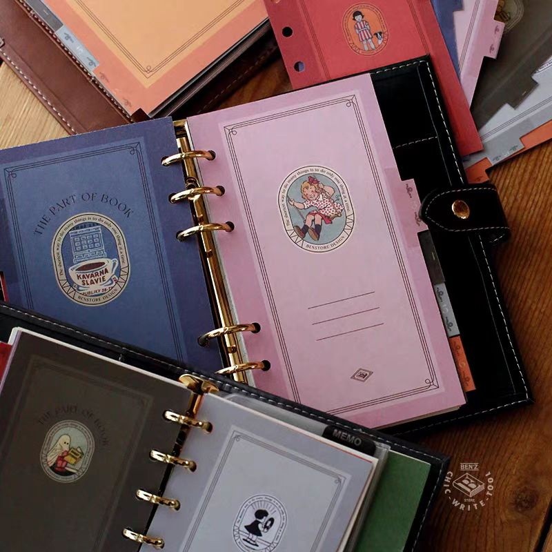 

Vintage cute Loose Leaf Notebook Dividers Cute Index Seperator Diary Planner Stationary