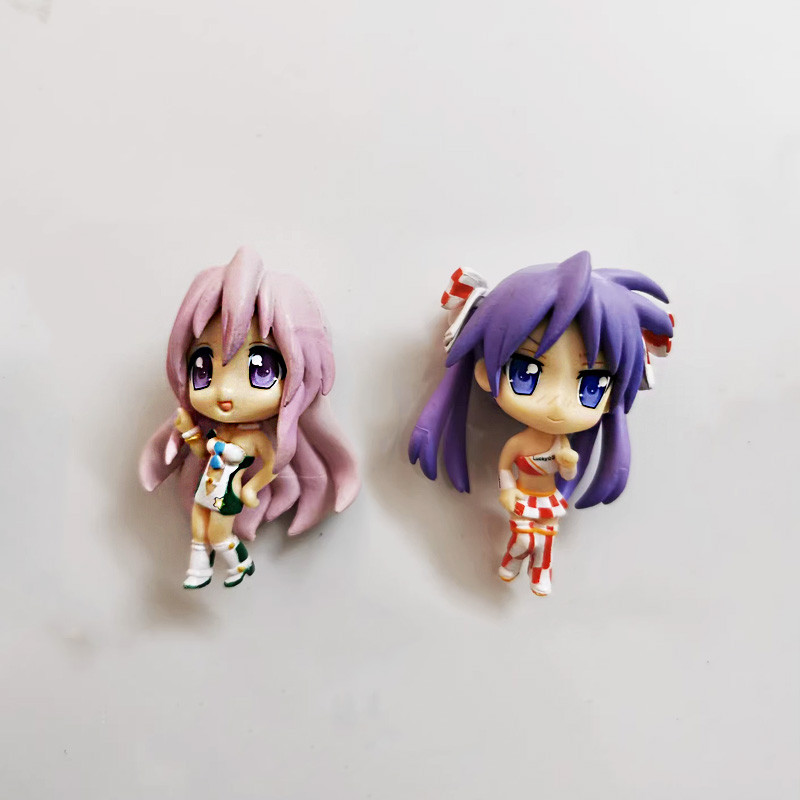 LuckyStar Izumi Konata Hiiragi Kagami Cartoon Peripheral Models Girl Dolls Action Figures Collectibl