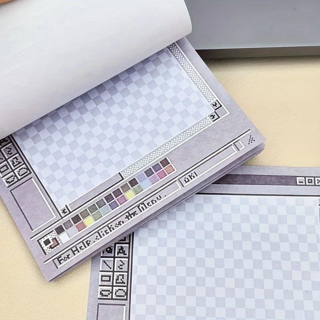 

50-Sheet Square Sticky Notes Pad - Perfect for Students & Office Decor Aesthetic Tear-Off Memo Paper