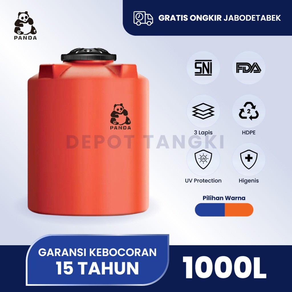 Promo Tangki Air Toren Air Tandon Air Panda 1000 liter