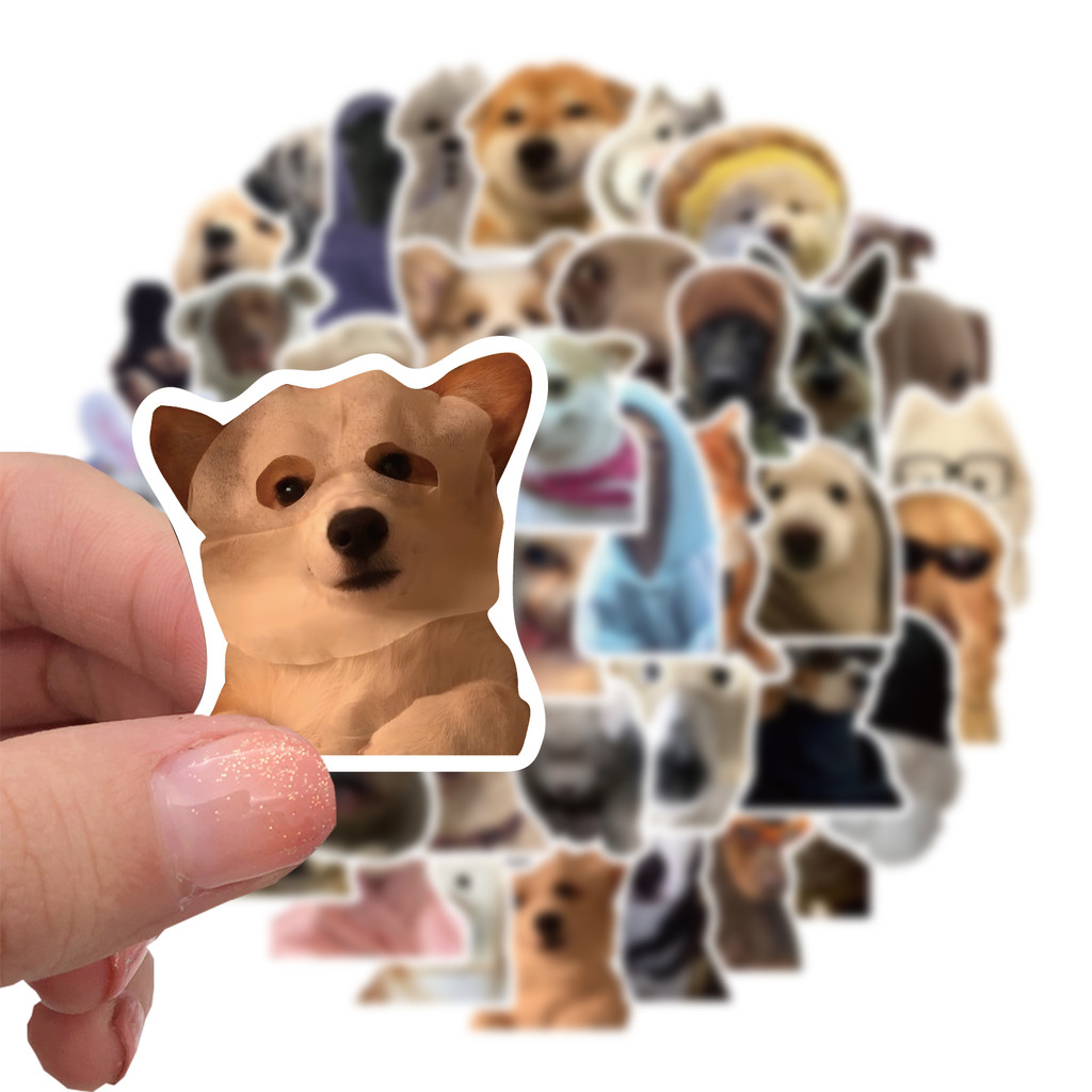 

50pcs Hot Cartoon Dogs Meme Graffiti Stickers Funny Decals Kids Toy DIY Suitcase Phone Laptop Bike Sticker