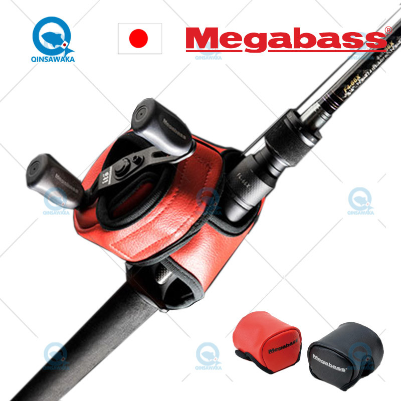 JAPAN Megabass  Limited edition drum wheel bag water drop wheel fishing reel bag leather protective 