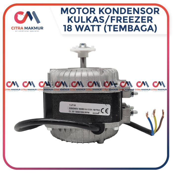 (FS) Motor Kondensor 18 Watt Kulkas Showcase Fan Dinamo Kipas Polytron
