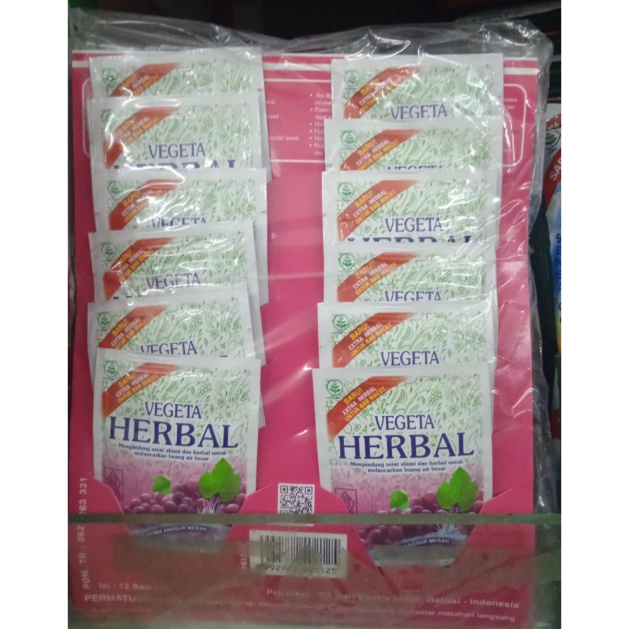 

VEGETA HERBAL / 1 SACHET RASA ANGGUR