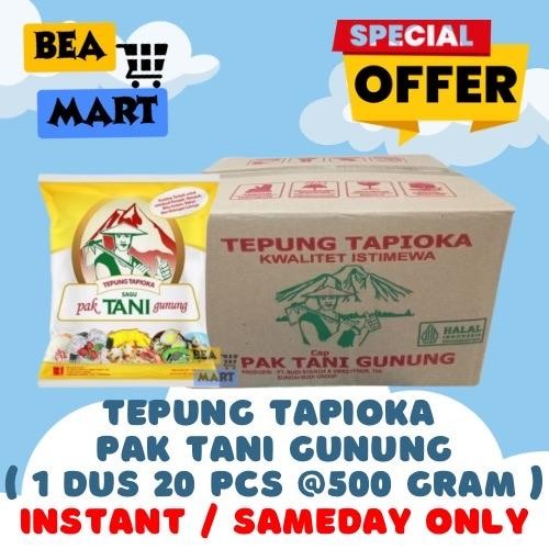 

[ INSTANT ONLY ] Tepung TAPIOKA PAK TANI GUNUNG Rose Brand KARTON Isi 20 PCS x 500gr | RoseBrand Cap Pak Tani Grosir 1 Dus Isi 20 Pak 500 gr gram