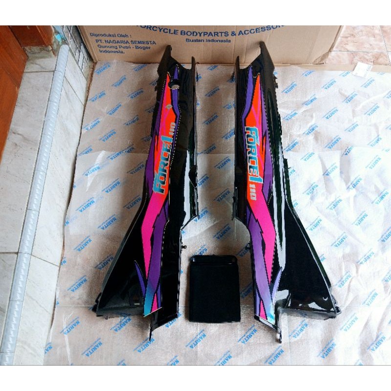 termurahhh Cover Body Yamaha Force 1 Set Striping Baru Narita