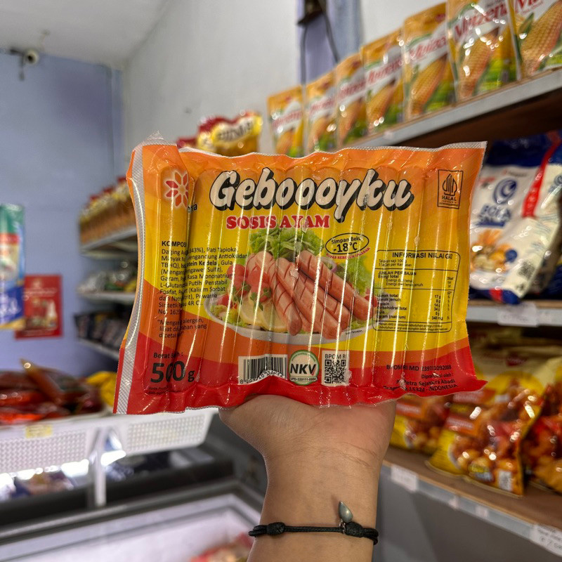 

(DERIFROZEN) GEBOY sosis coklat pendek 500gr