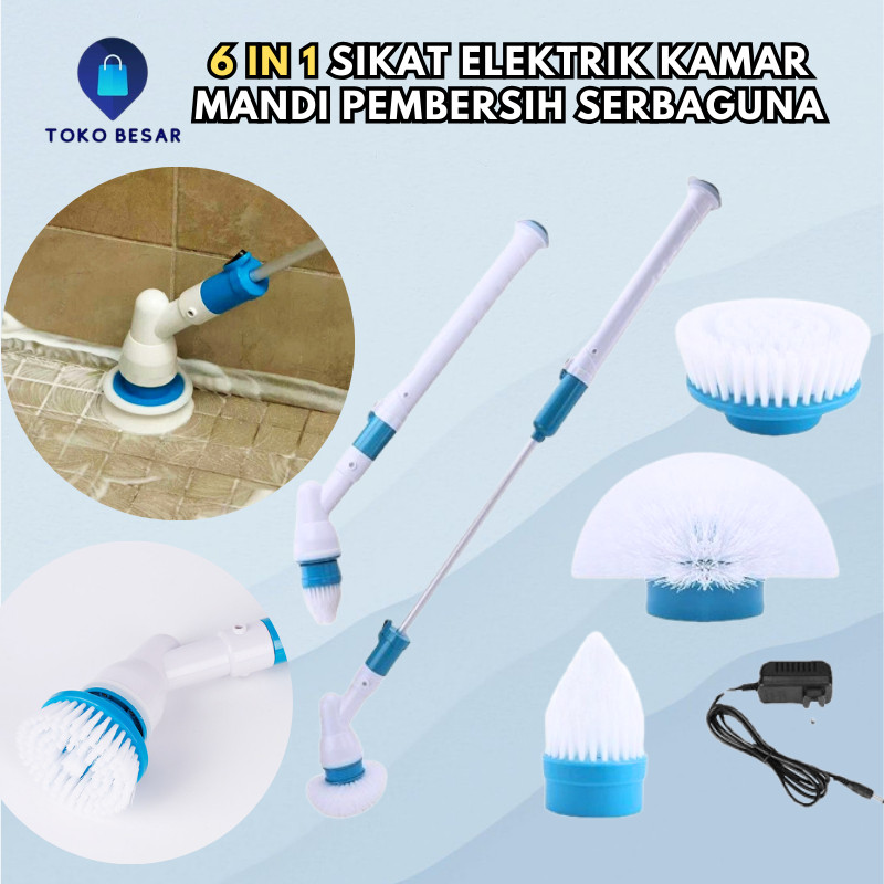 GARNESHOP  Sikat Kamar Mandi Electric Sikat Pembersih Elektrik Sikat WC Elektrik