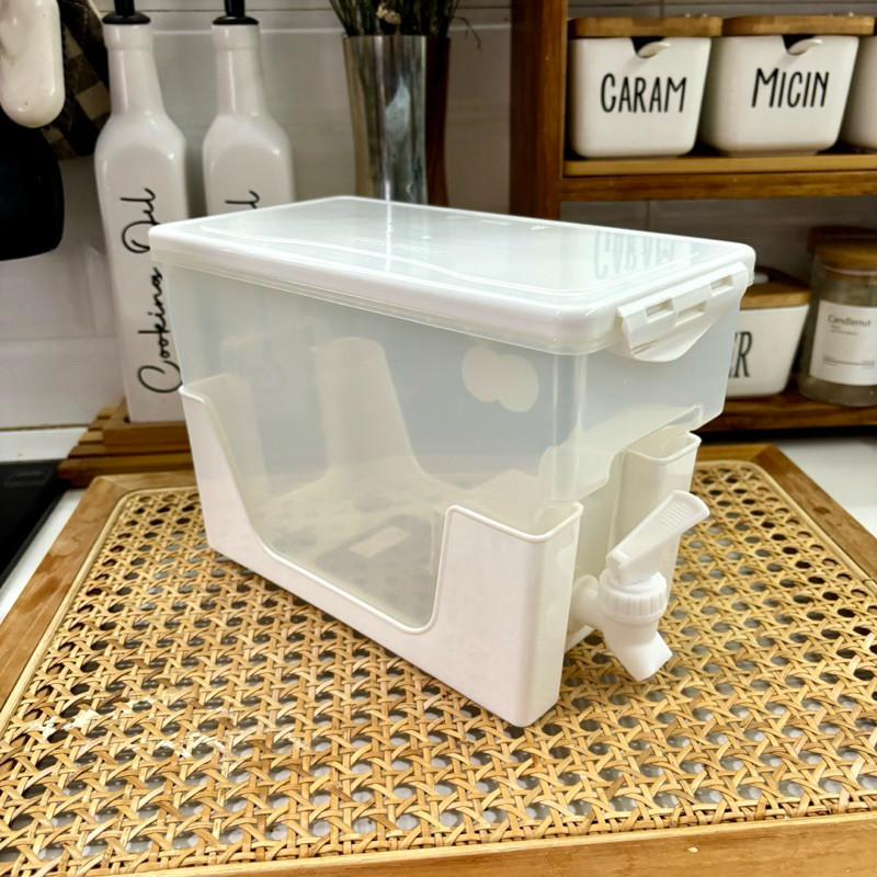 Dispenser Air Minum 3L Dispenser Kulkas  Infuse Water Warna Putih Aesthetik LS