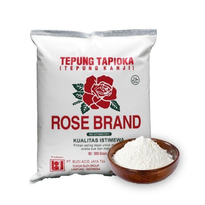 

TEPUNG TAPIOKA /TEPUNG KANJI/ TEPUNG TAPIOKA ROSEBARAND 500GRAM - ABH