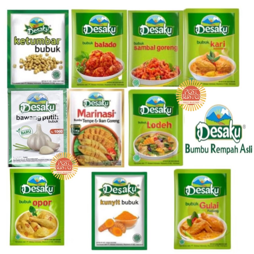 

Desaku Bumbu Instan Praktis Sachet All Varian BPOM Halal