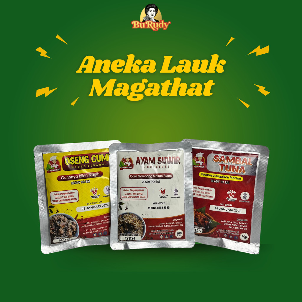

Sambal Tuna | Sambal Cumi | Ayam Suwir Mangathat Ready To Eat