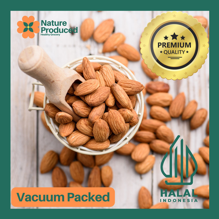 

Nature Produced Almond Natural | Kacang Almond 100gr 250gr 500gr 1kg