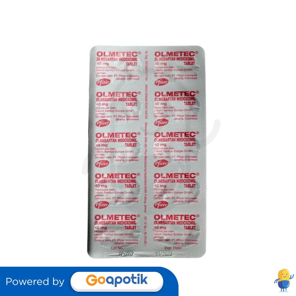 Olmetec 40 Mg Strip 10 Tablet