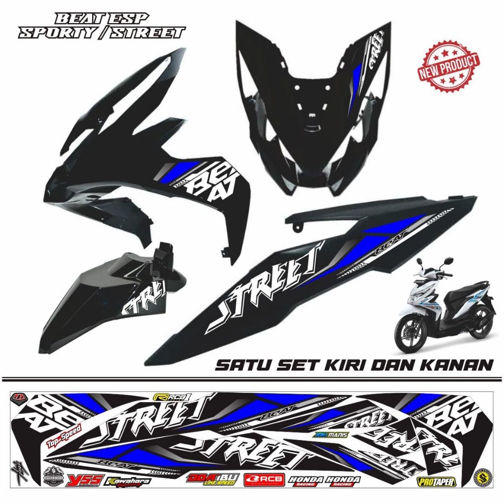 STRIPING KEREN BUAT MOTOR HONDA BEAT STREET VARIASI / STIKER BEAT ESP STIKER KEREN