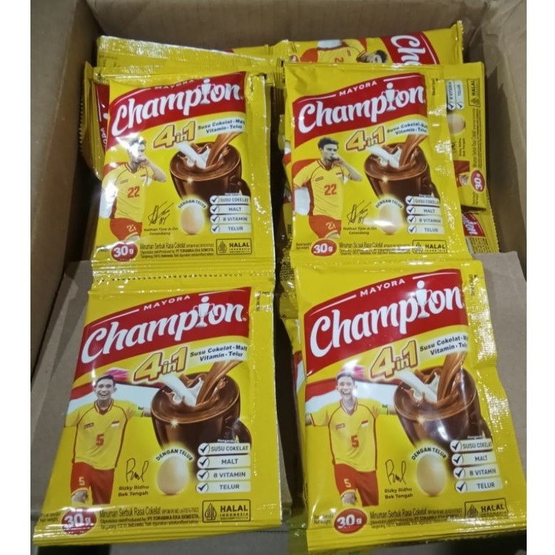 

( 1 Renceng isi 5) CHAMPION Energen Susu Coklat isi 5@30 gram