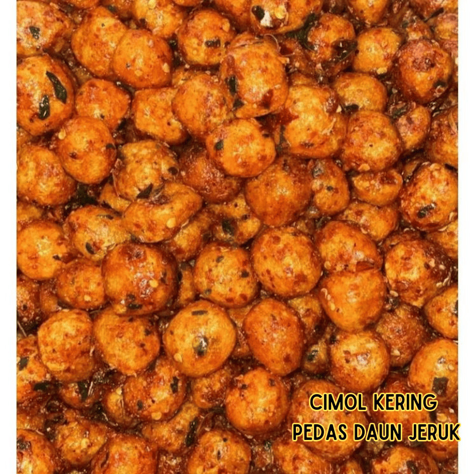 SALE CEMILAN CIMOL KERING PEDAS DAUN JERUK / CIMOL PEDAS DAUN JERUK / CIMOL KERING 1Kg