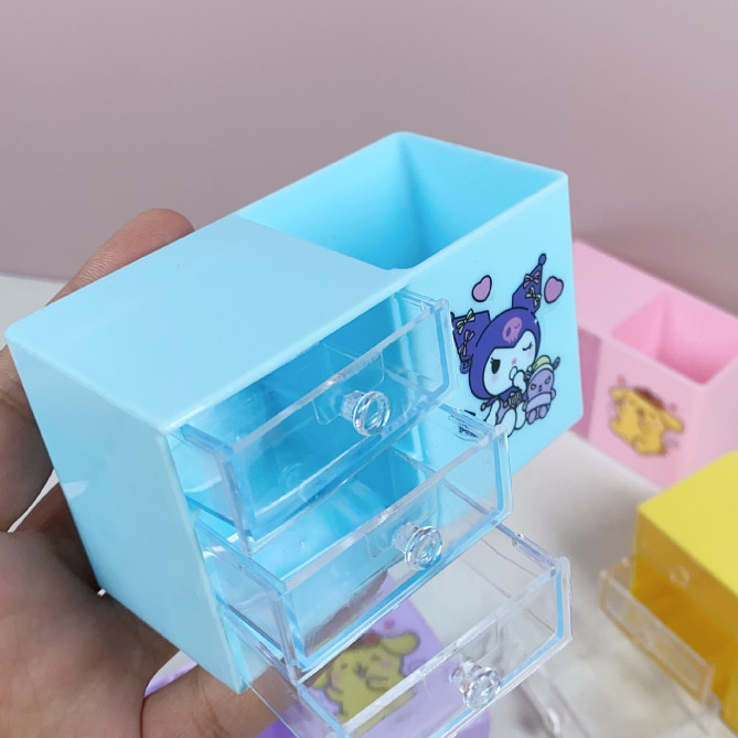 Tahan Lama Fashion Fair - 6401 Laci Kecil Motif Karakter Lucu / Kotak Organizer Mini Plastik / Laci