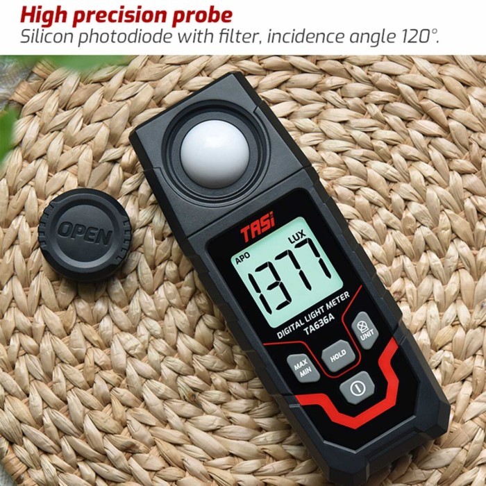 

Lux Meter Alat Ukur Intensitas Cahaya Digital LCD Screen TASI TA636A
