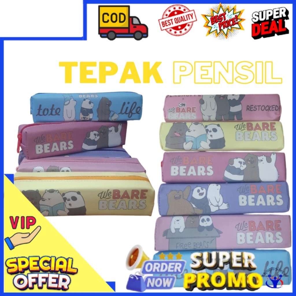 

Bisa Cod Kotak Pensil dan Tempat Pensil Aesthetic Bear Beruang Anti Air / Tepak Tempat Pensil Bolpen Serbaguna / Pencil Box