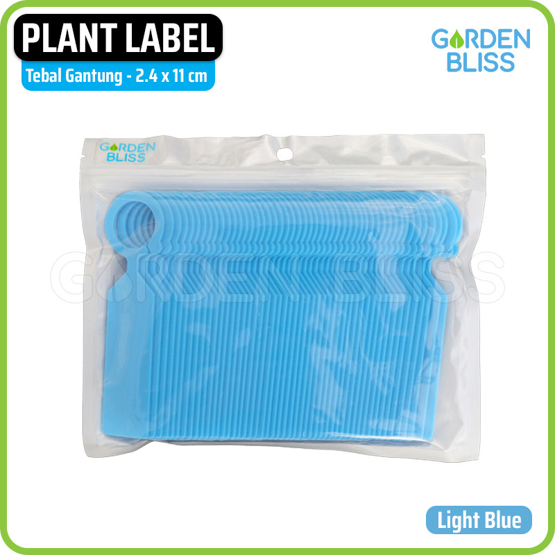 

ARFSHOP 1 Pack (50 Pcs) - Thick Plant Label Name Tag - Label Penanda Tanaman Tebal, Model Hanging Ring - Gantung 2.4x11 cm