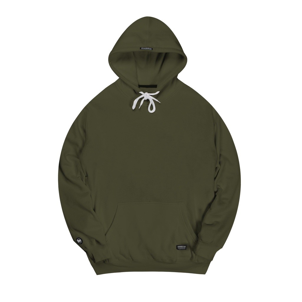 Rown Division Official Pullover Hoodie - Rowndvsn Jaket Polos Parsons Green Army